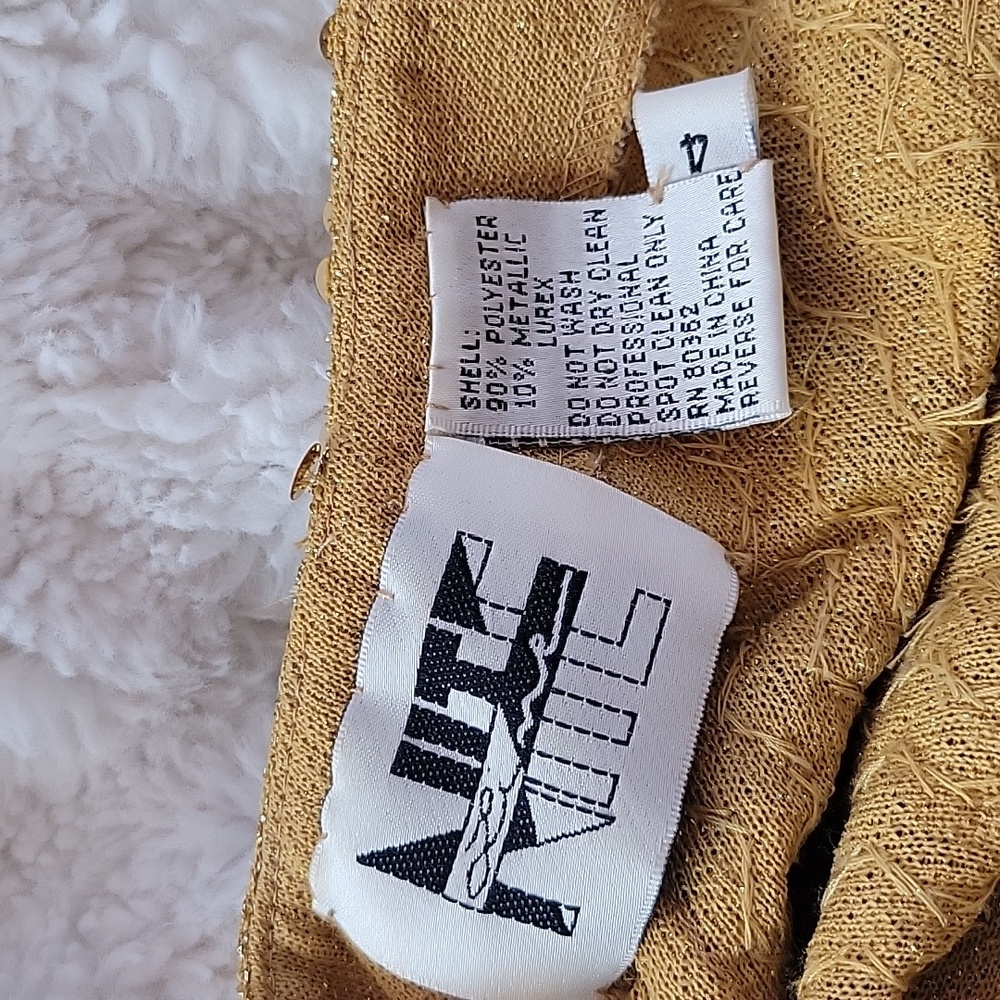 Vintage 80s / 90s Gold Sequin Slip Dress - Picture 5 of 10